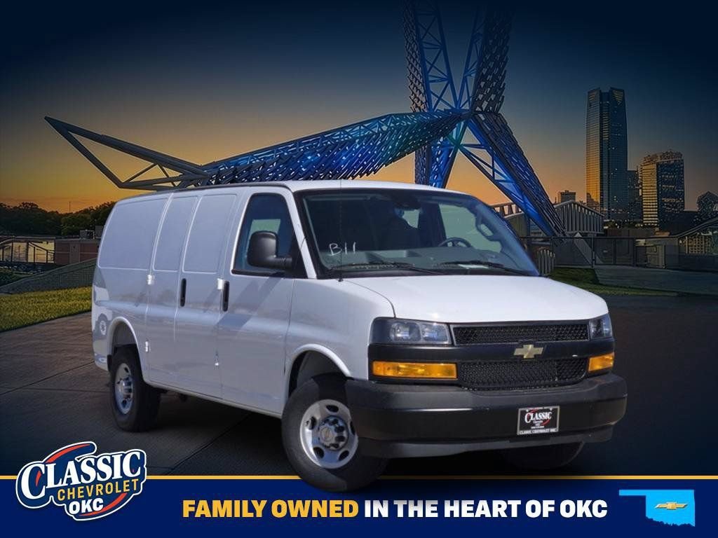 Summit White 2025 Chevrolet Express Cargo Van Rear-Wheel Drive 