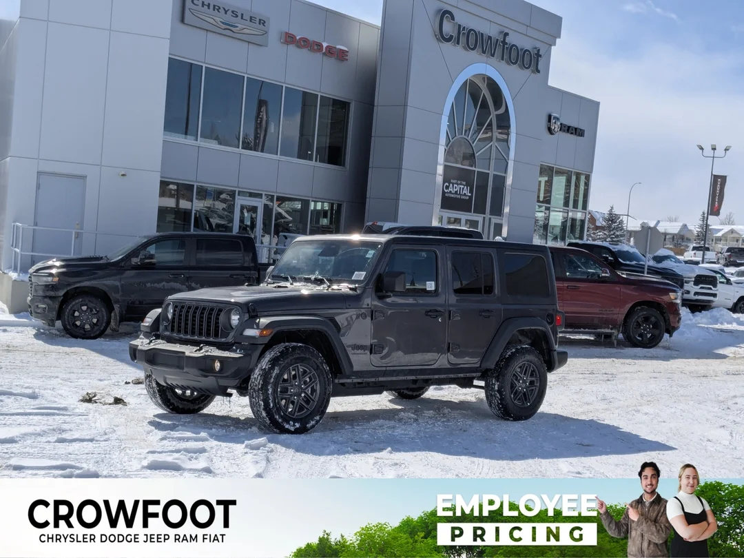 New 2026 Grey Jeep Sport S - - 4x4 - Gorilla Glass - 3-Piece Hardtop - Adaptive Cruise - Remote Start & More! image 1