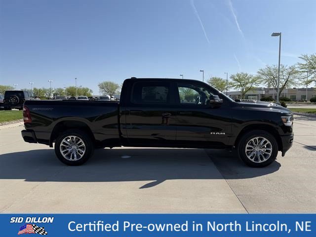 Used 2023 Diamond Black Crystal Pearlcoat Ram Laramie image 3