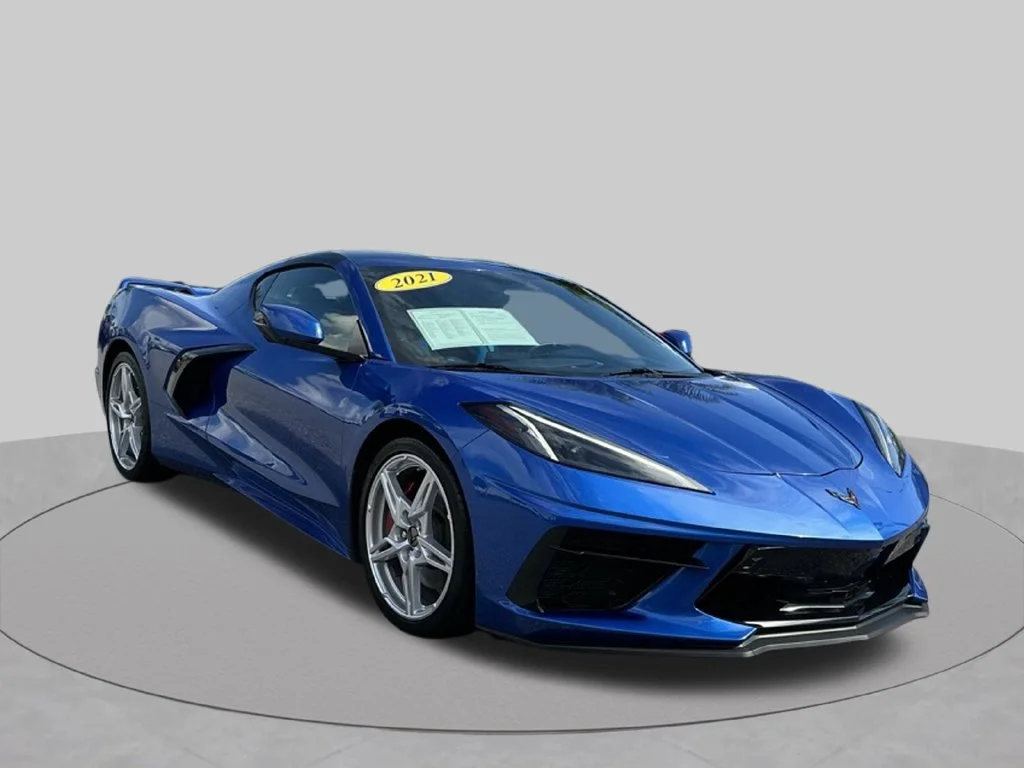 Used 2021 Blue Chevrolet Stingray image 14