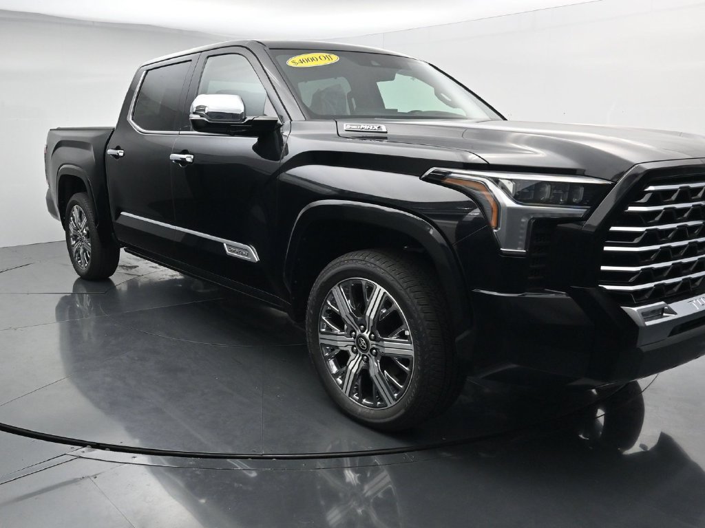 New 2026 Midnight Black Metallic Toyota Tundra Capstone image 2