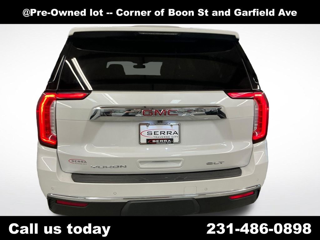 Used 2021 WHITE FROST TRICOAT GMC SLT image 4
