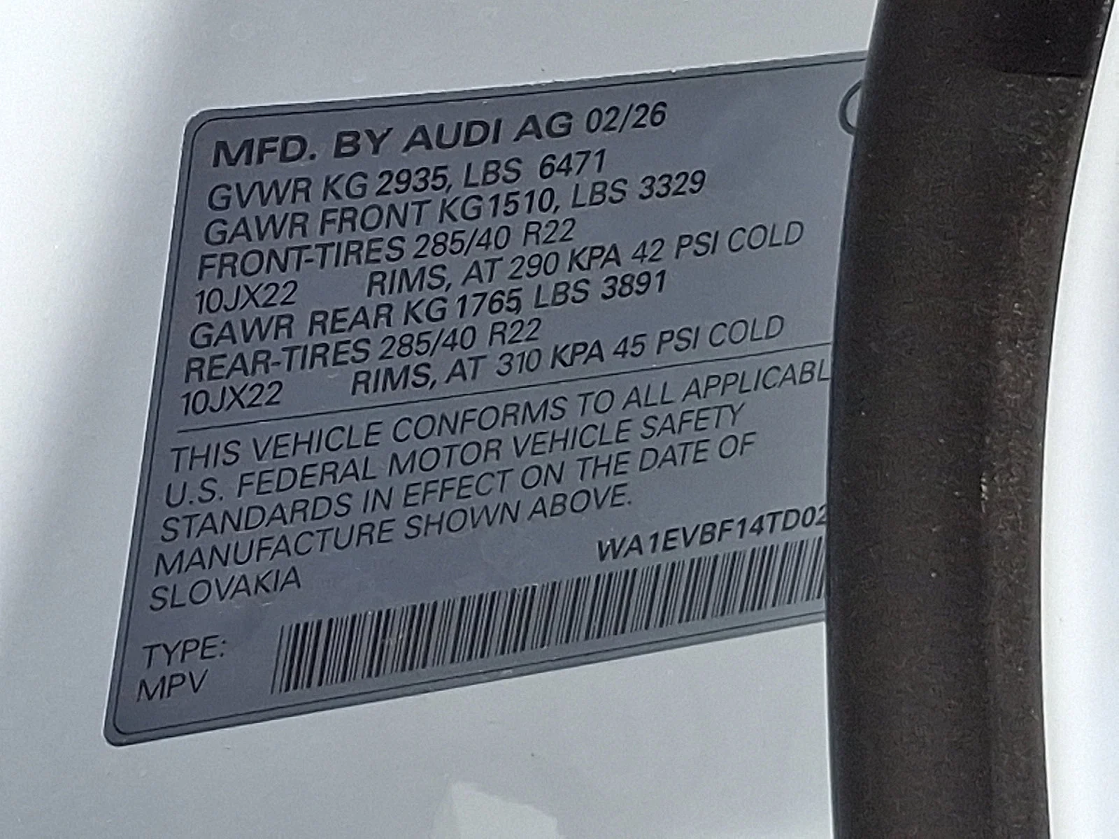 New 2026 Glacier White Metallic Audi Premium Plus image 20