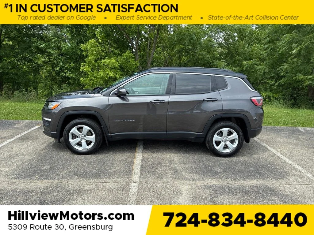 Certified 2018 Jeep Compass Latitude with VIN 3C4NJDBB2JT454151 for sale in Greensburg, PA