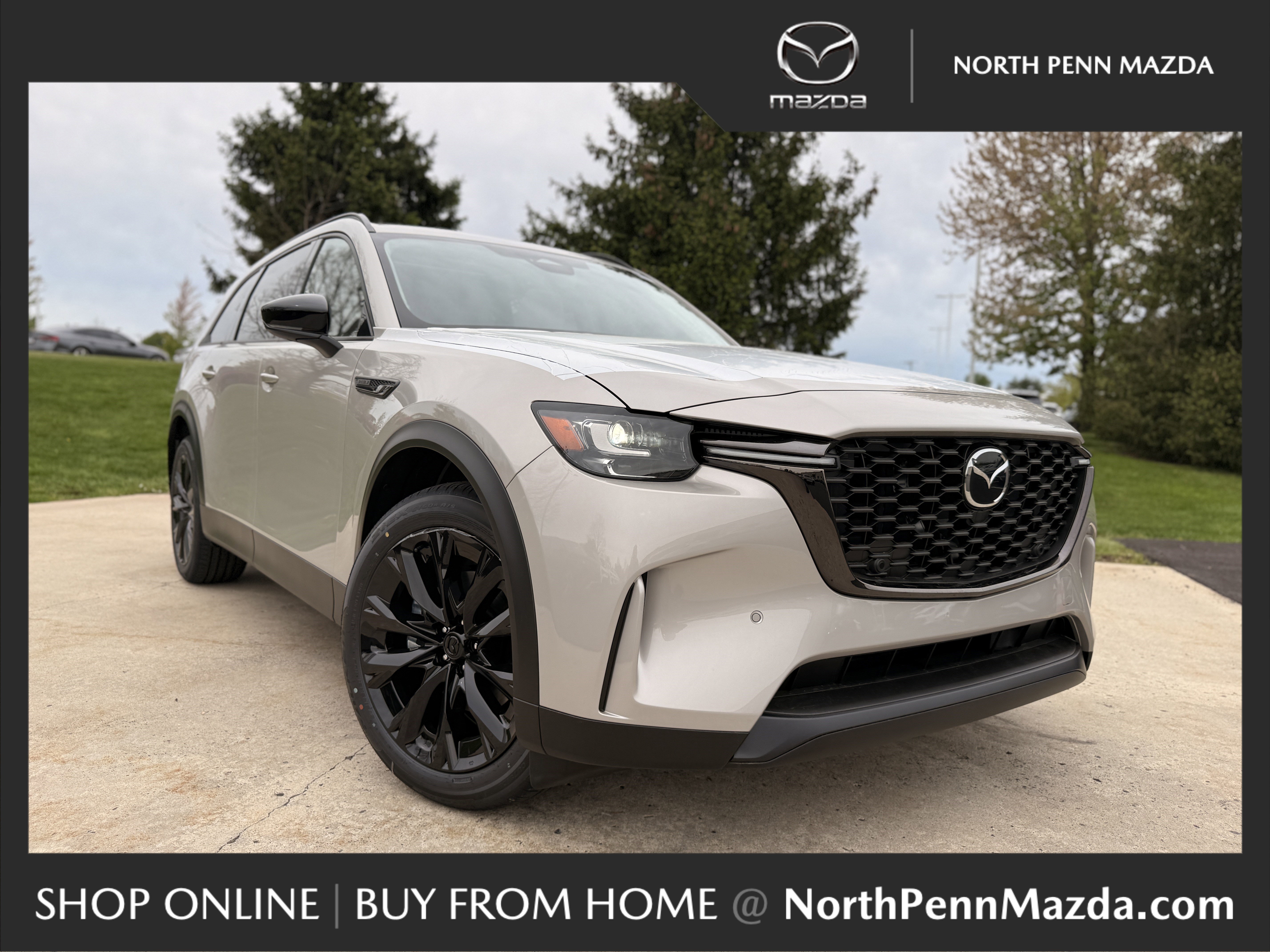 New 2026 Platinum Quartz Metallic Mazda Premium Sport AWD image 1