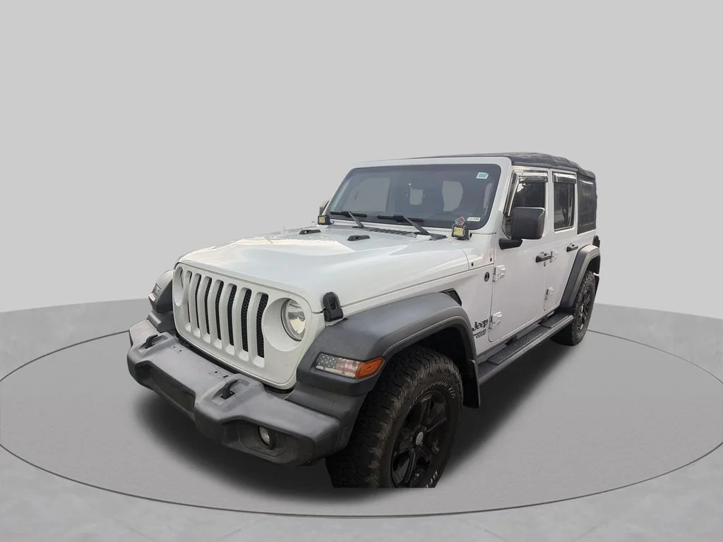 Used 2018 White Jeep Unlimited Sport S image 1