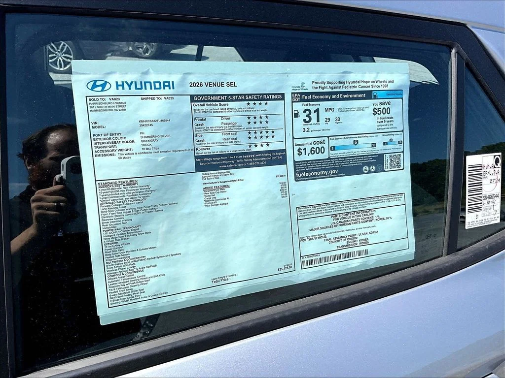 New 2026 Silver Hyundai SEL image 12