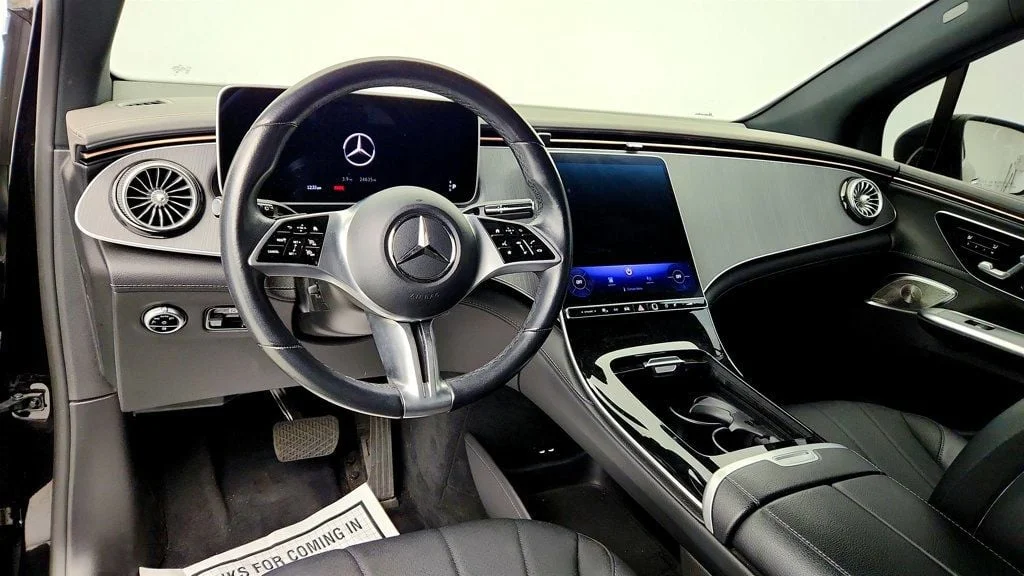 Used 2024 Obsidian Black Metallic Mercedes-Benz EQE 350+ SUV w/ Nappa Leather & Ventilated Seats image 12