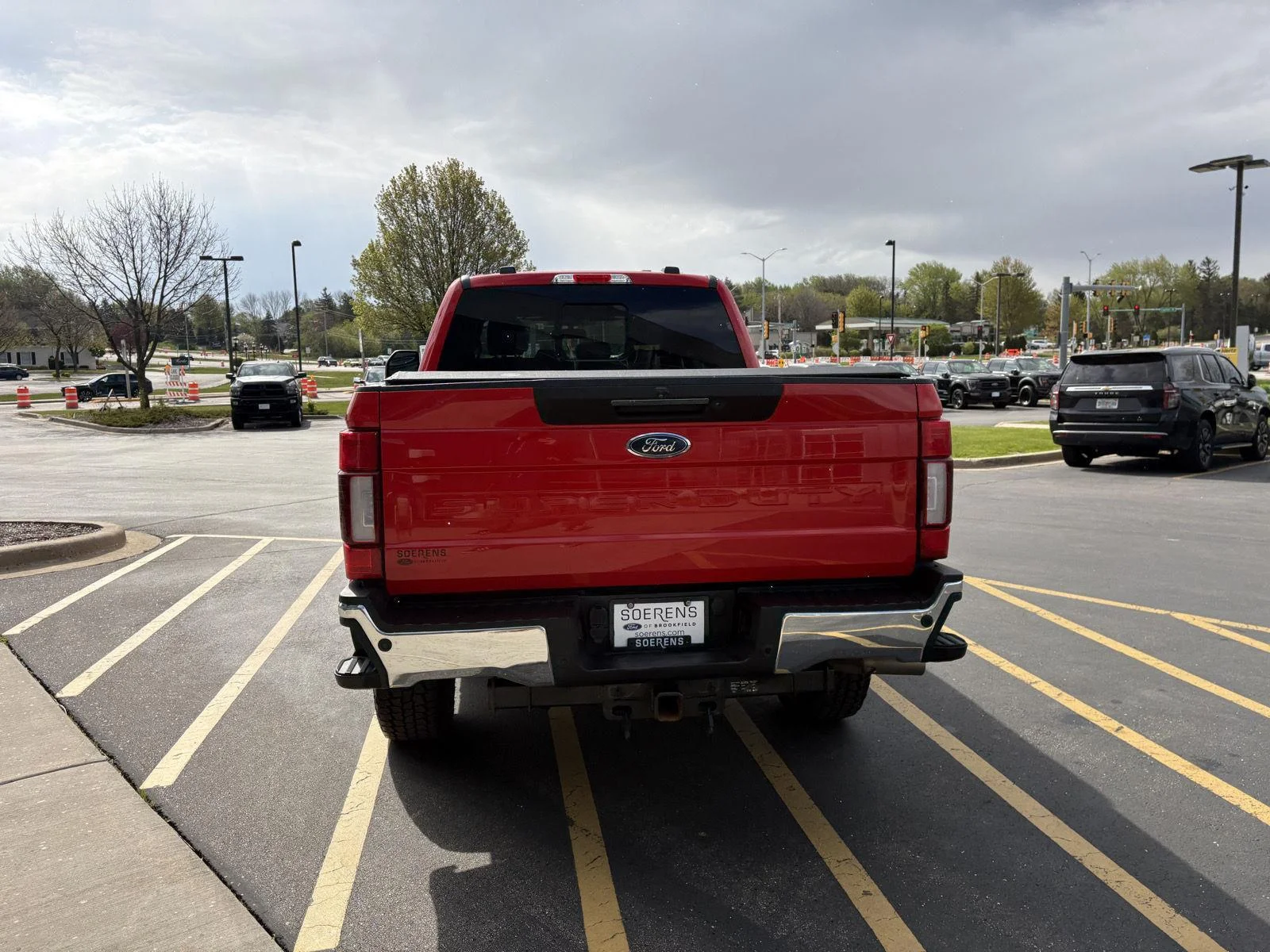Used 2022 Race Red Ford Lariat image 5