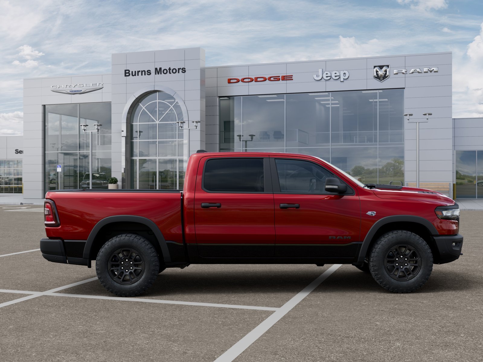 New 2026 Molten Red Pearl-Coat Exterior Paint RAM Rebel image 47