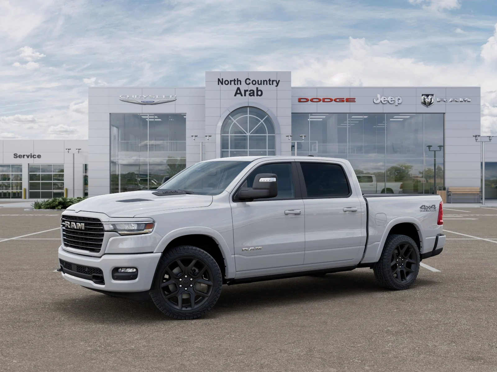 New 2026 Bright White Clear-Coat Exterior Paint RAM Laramie image 28
