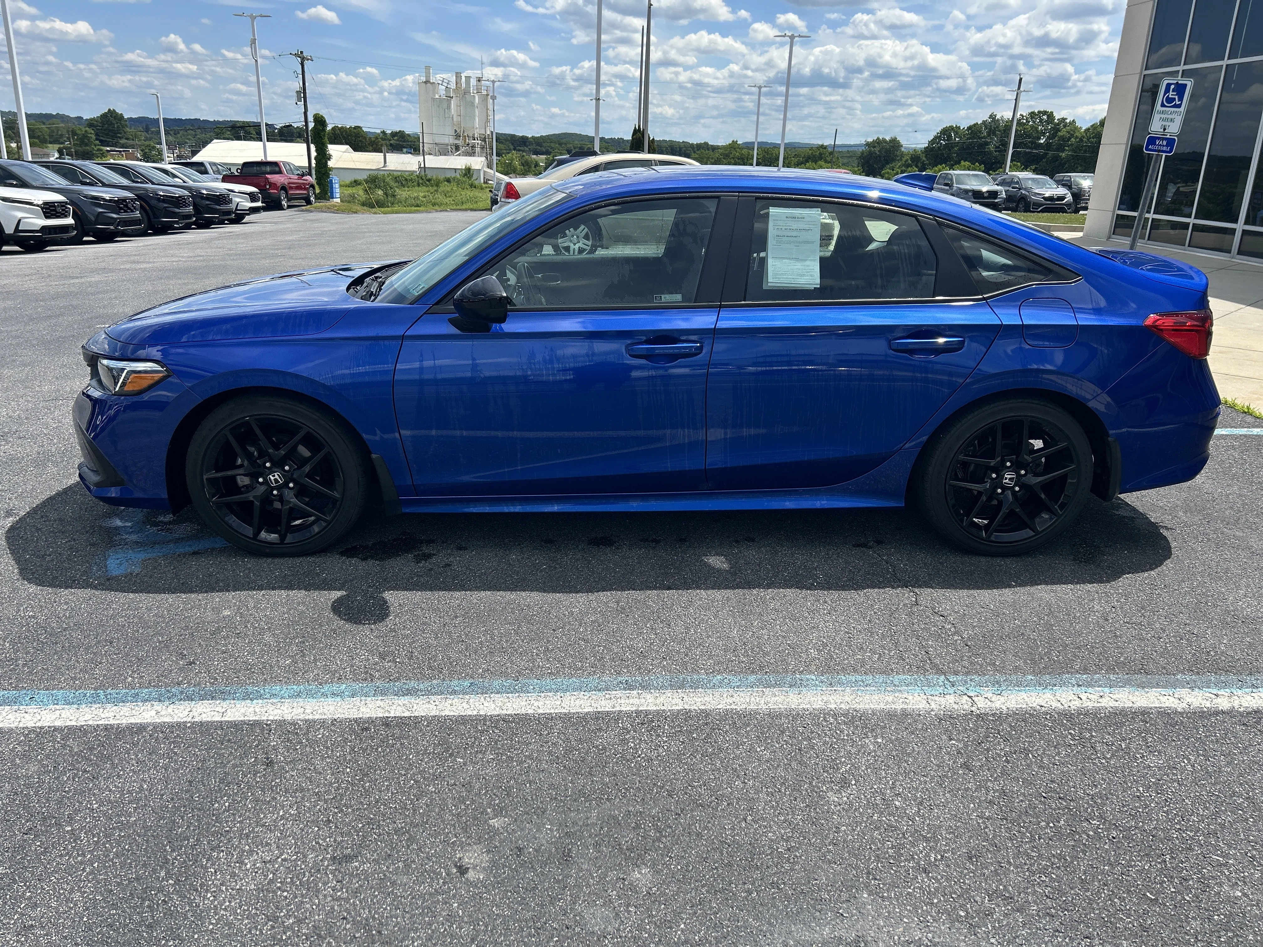 Certified Used 2024 Aegean Blue Metallic Honda Sport image 4