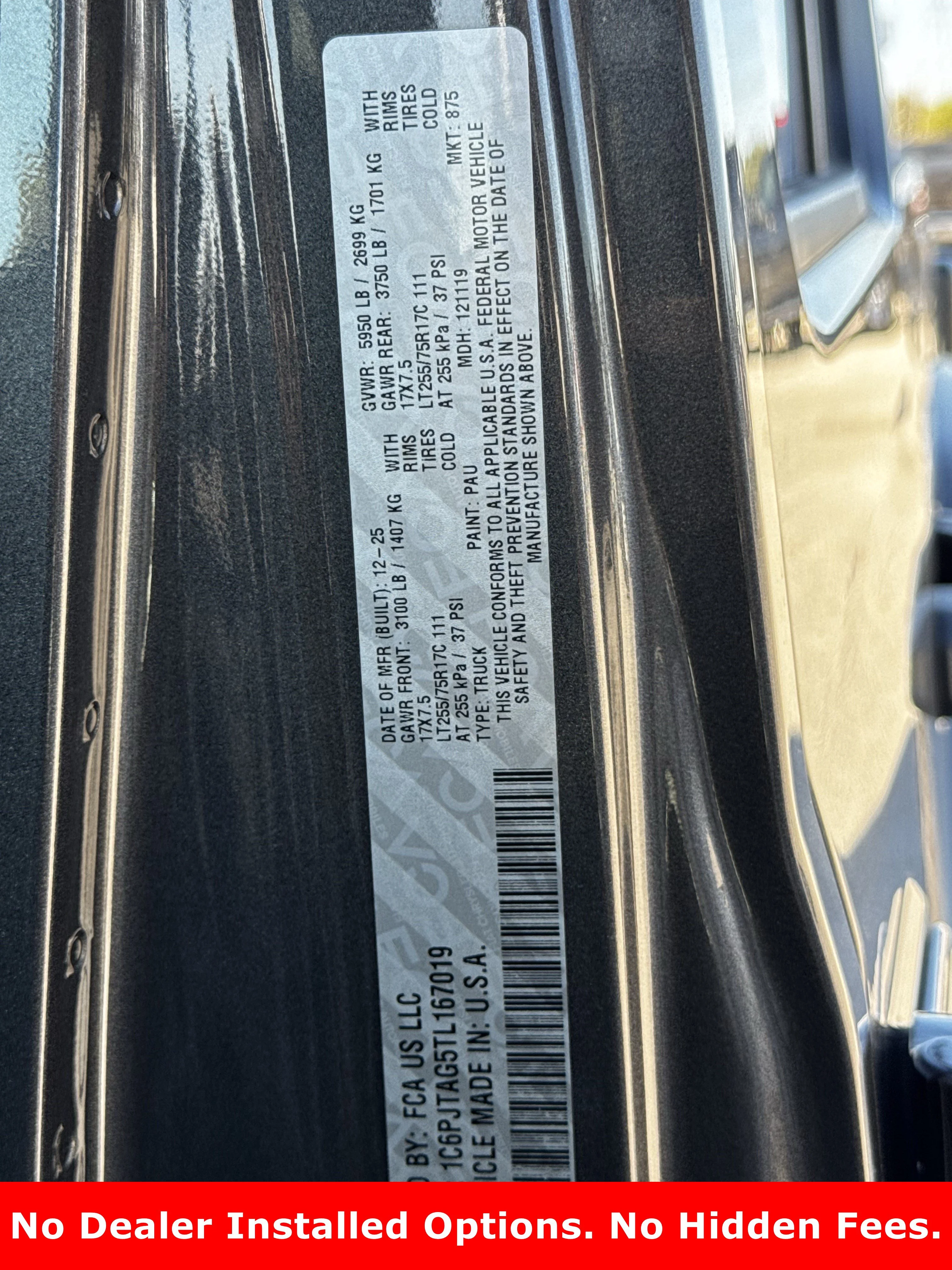 New 2026 Granite Crystal Metallic Clearcoat Jeep Texas Trail image 21
