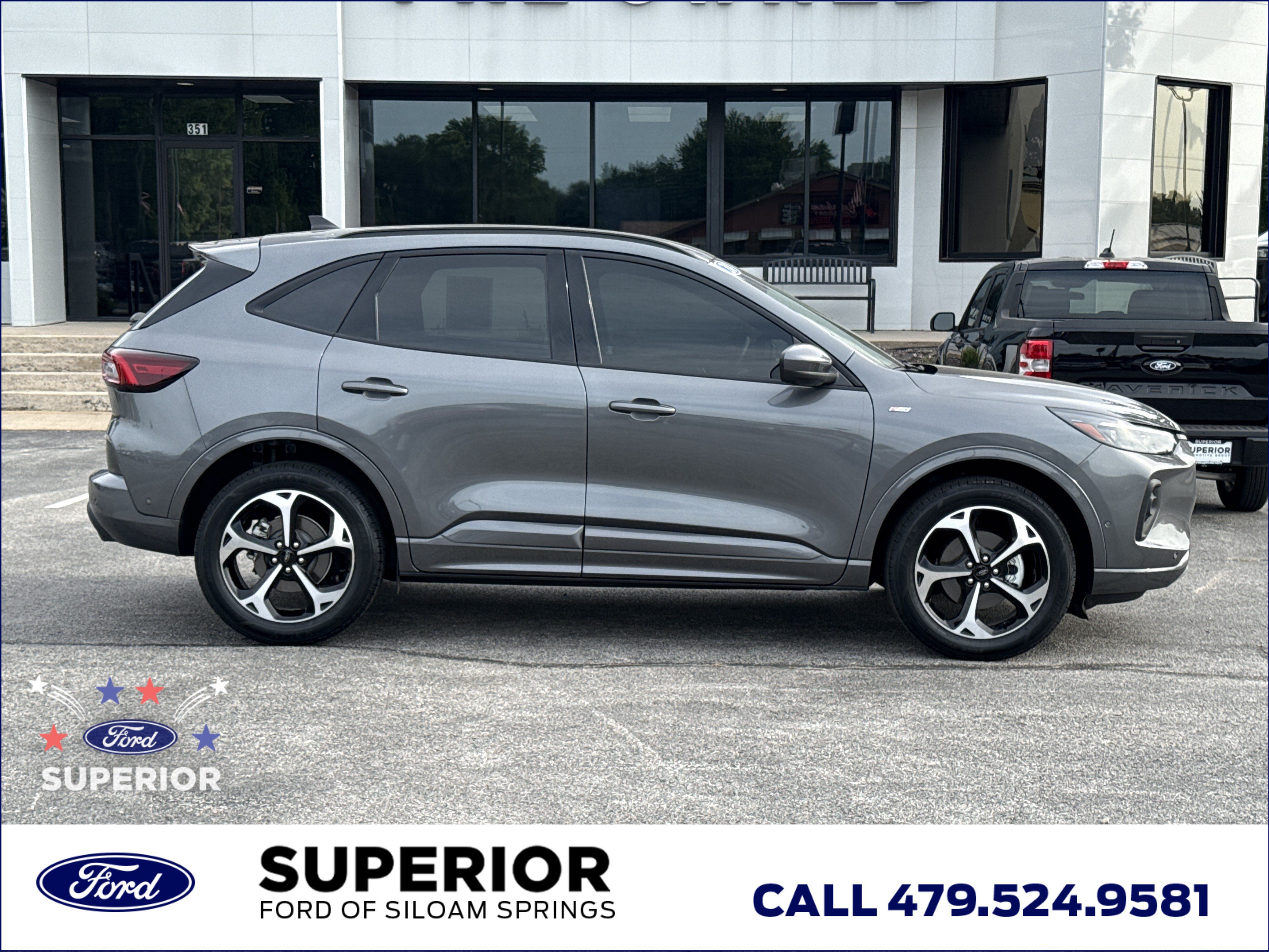 Used 2024 Light Blue Clearcoat Metallic Ford ST-Line Elite AWD image 2