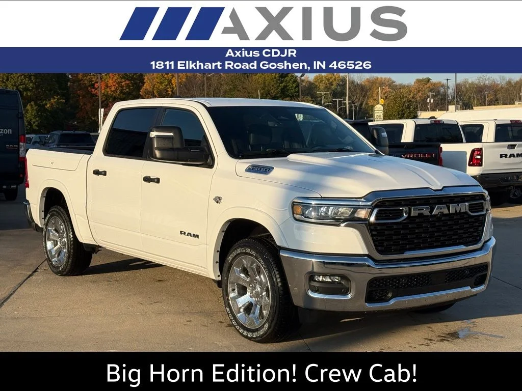 New 2026 Bright White Clear-Coat Exterior Paint RAM Big Horn/Lone Star image 1
