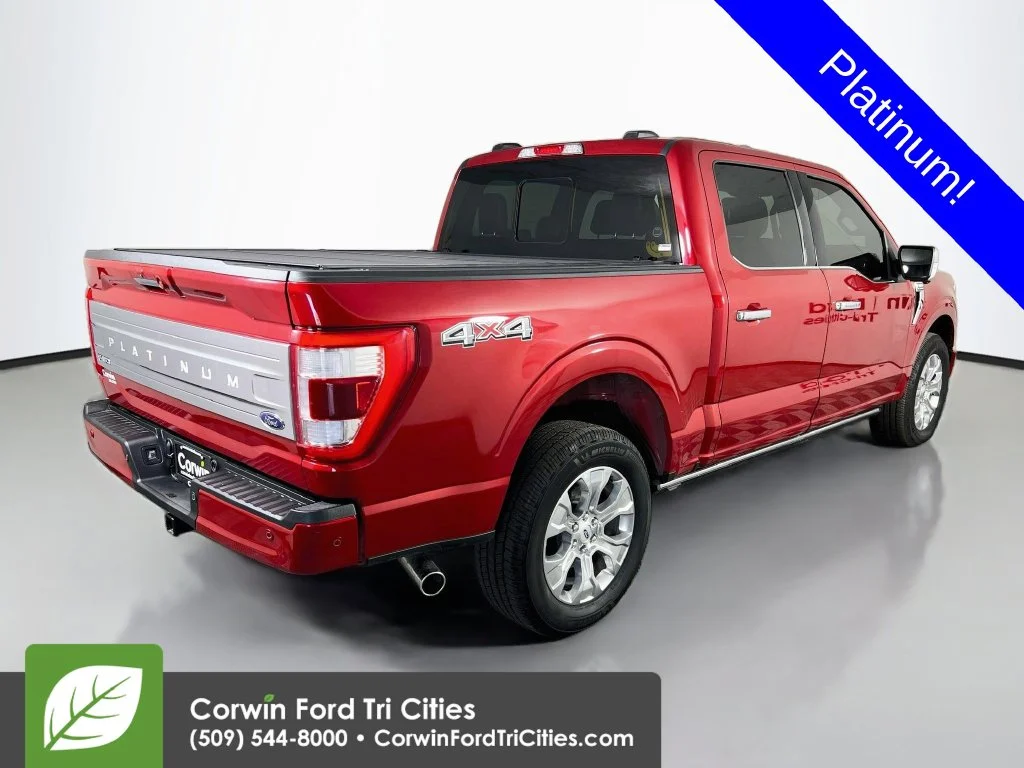 Used 2023 Rapid Red Metallic Tinted Clearcoat Ford Platinum image 15
