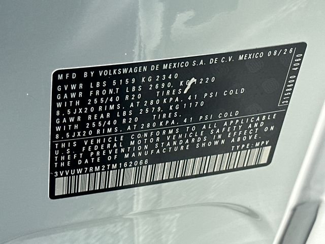 New 2026 White Volkswagen SEL R-Line Turbo image 34