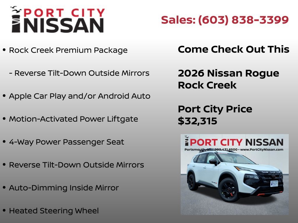 New 2026 Everest White Pearl TriCoat Nissan Rock Creek® image 12