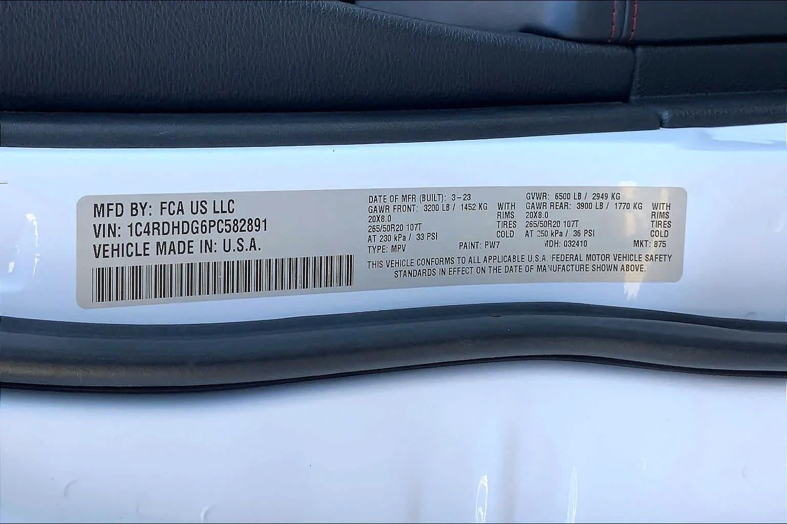 Used 2023 White Knuckle Clearcoat Dodge GT Plus image 34