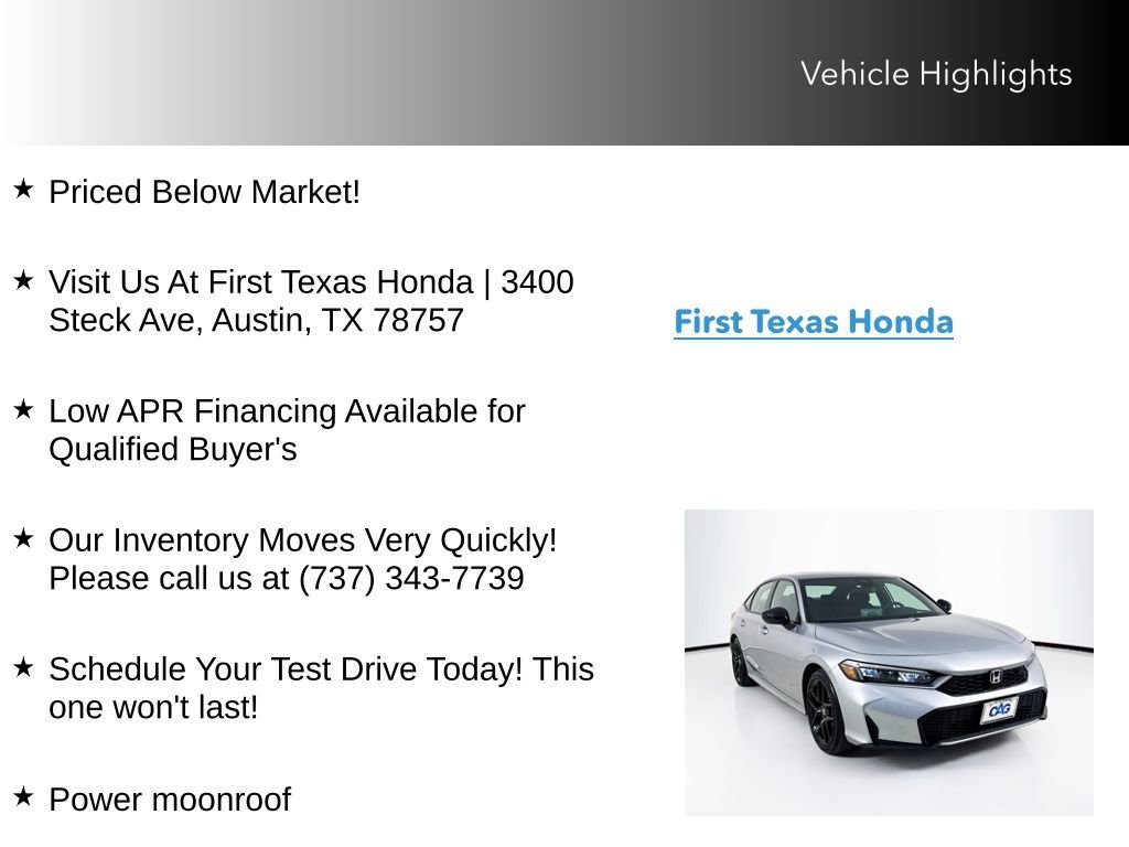 Certified Used 2026 Silver Honda Sport image 10