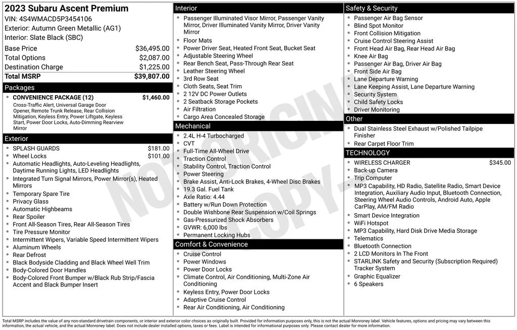 Used 2023 Brown Subaru Premium image 17