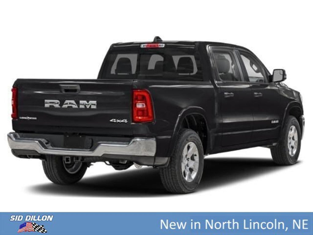 New 2026 Diamond Black Crystal Pearl-Coat Exterior Paint RAM Big Horn Crew Cab 4x4 5