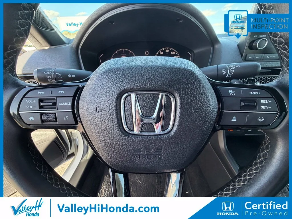 Certified Used 2025 Platinum White Pearl Honda 4D SPORT image 30