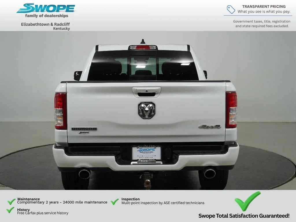 Used 2022 Bright White Clearcoat Ram Big Horn image 4