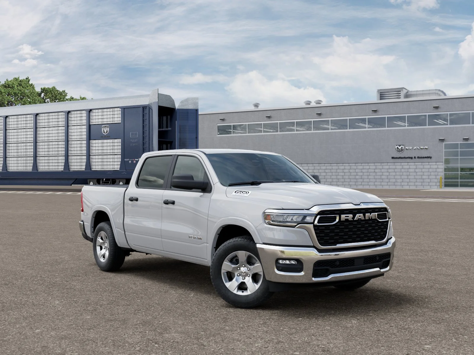 New 2026 Bright White Clear-Coat Exterior Paint RAM Big Horn/Lone Star image 3