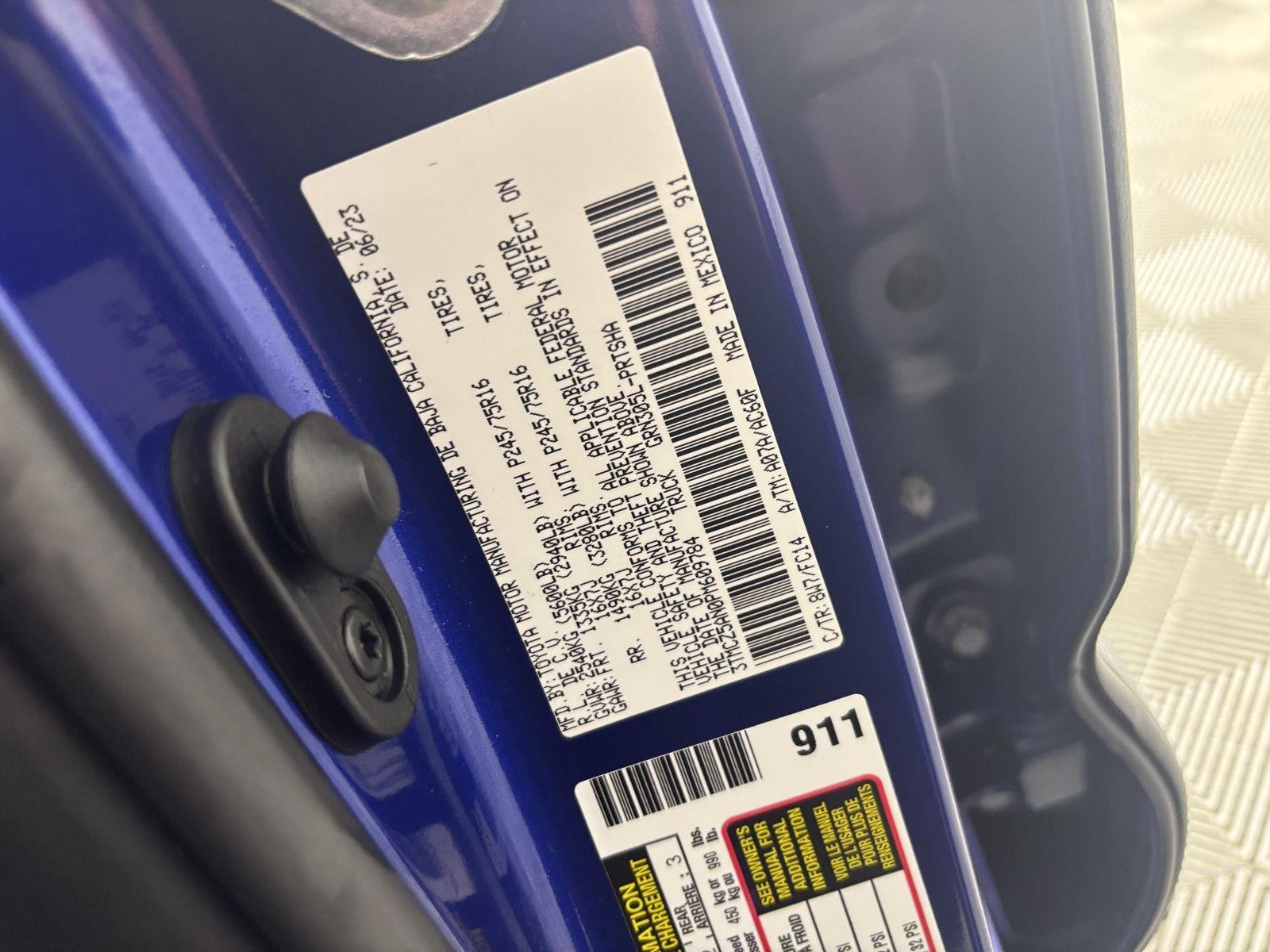Certified Used 2023 Blue Crush Metallic Toyota SR5 image 20