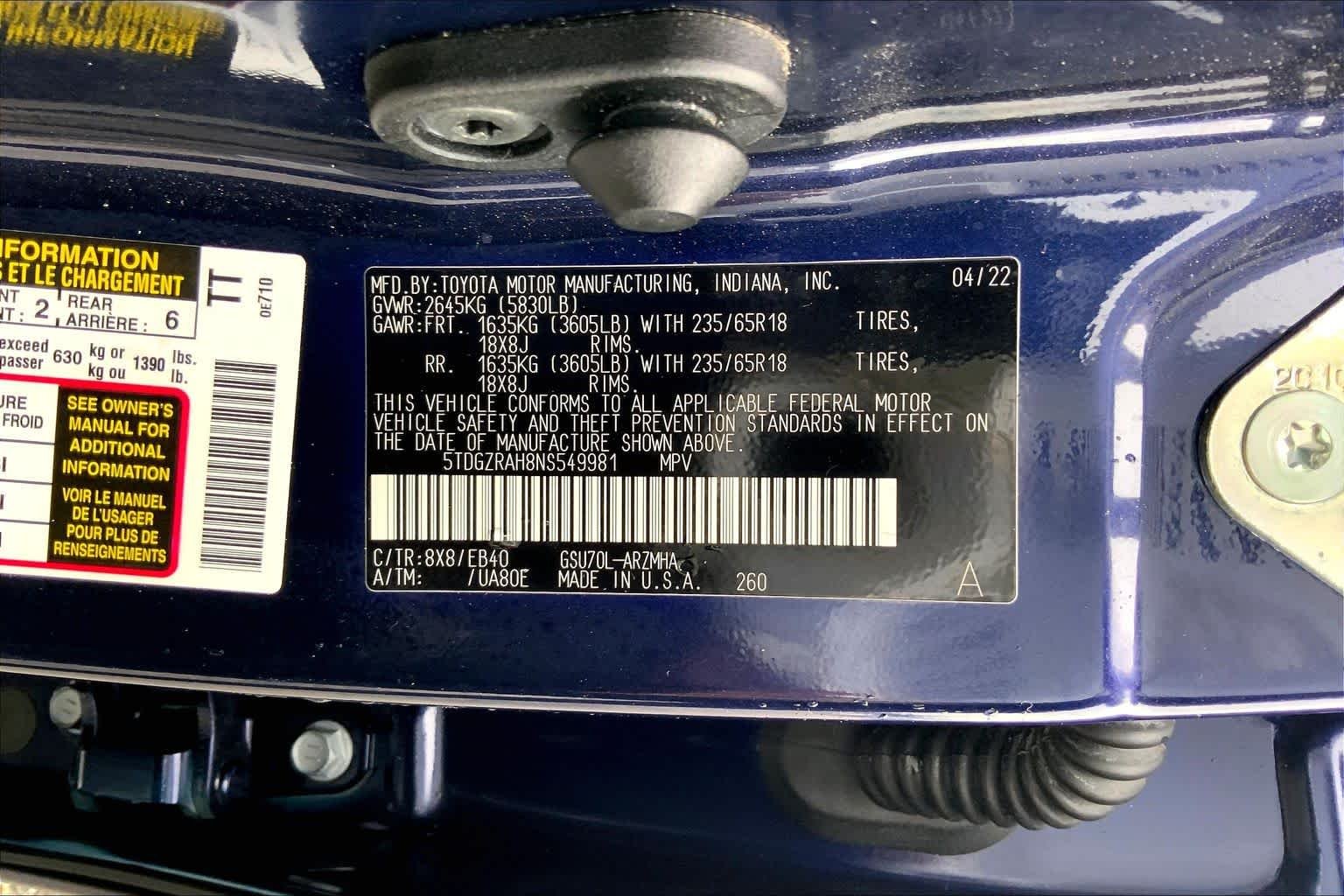 Used 2022 Blueprint Toyota XLE image 36