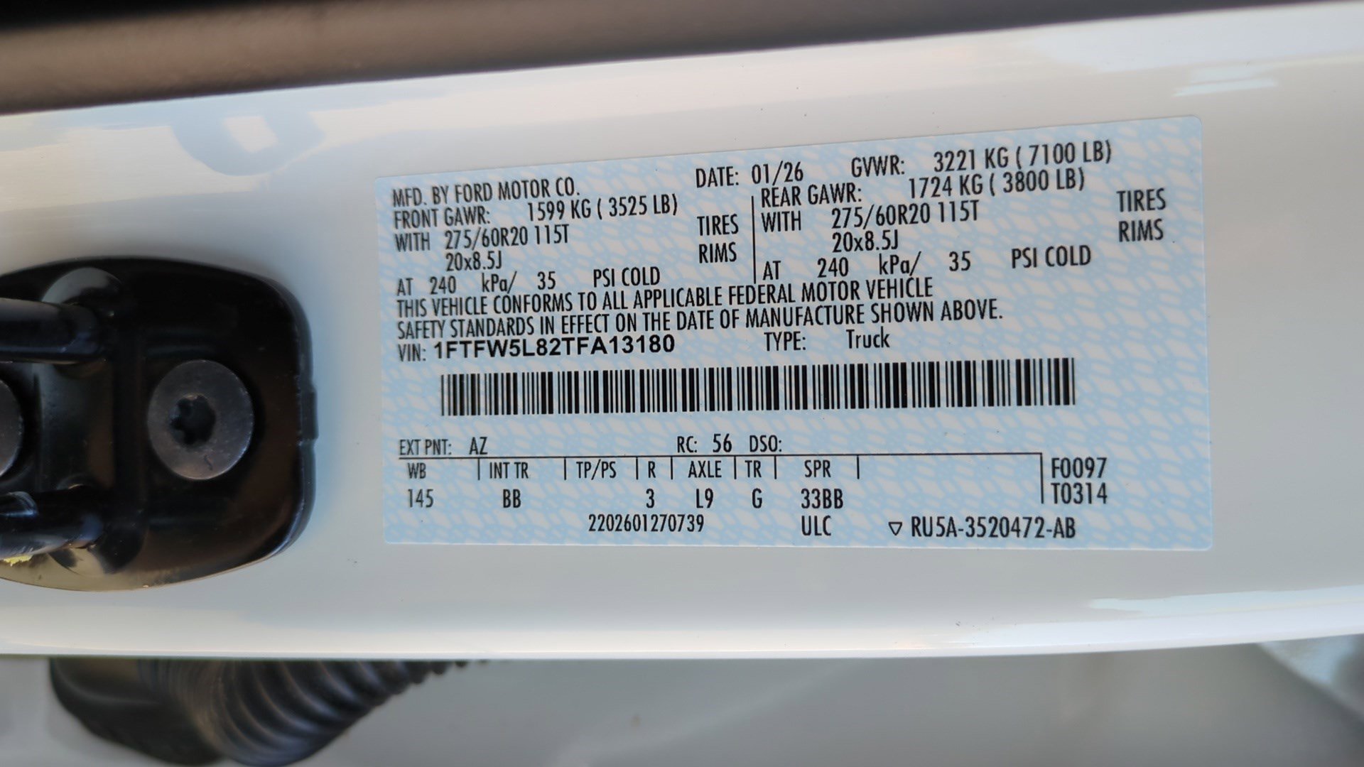New 2026 Star White Metallic Tri-Coat Ford LARIAT image 16