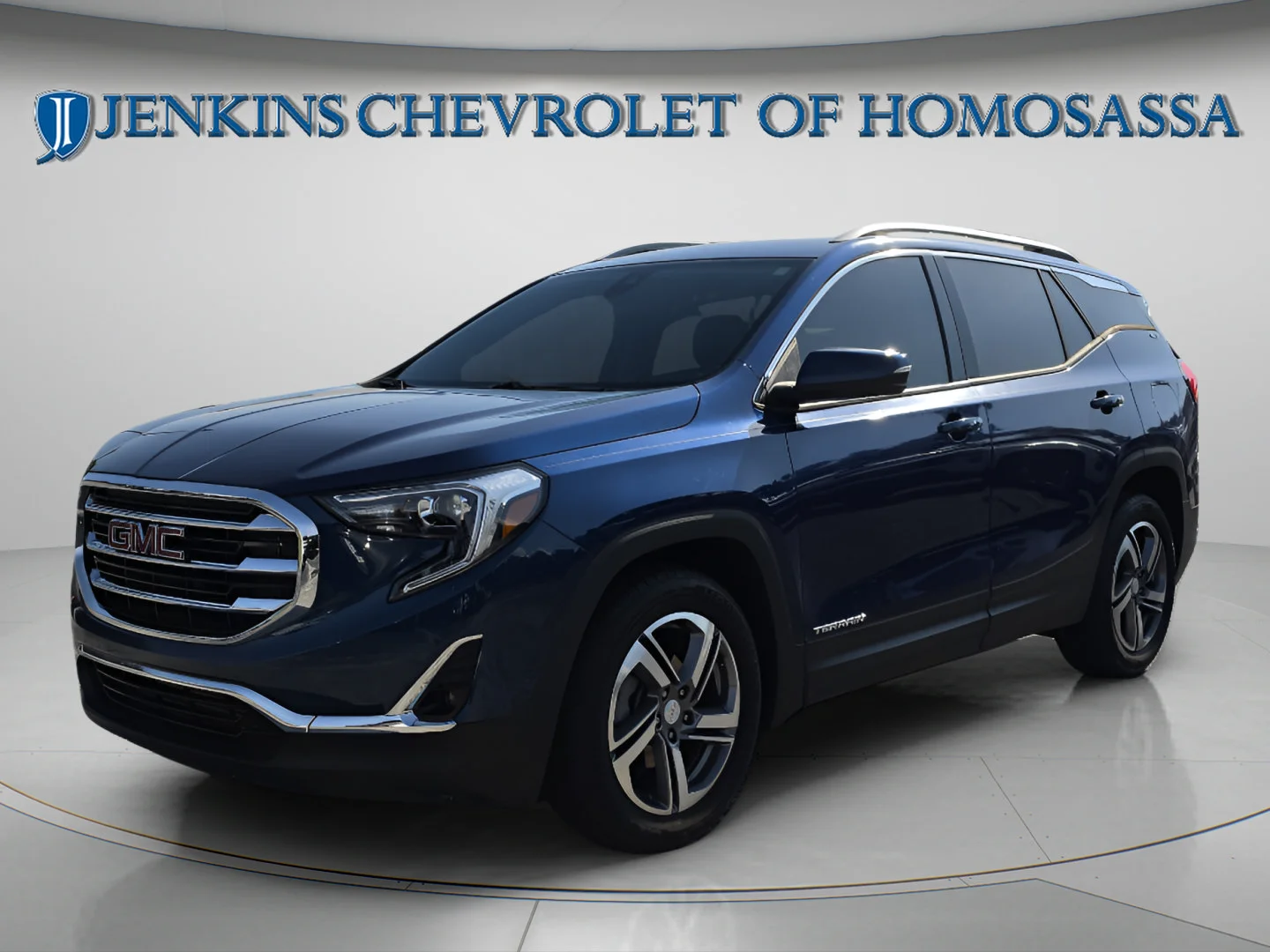 Used 2020 Blue Emerald Metallic GMC SLT image 11