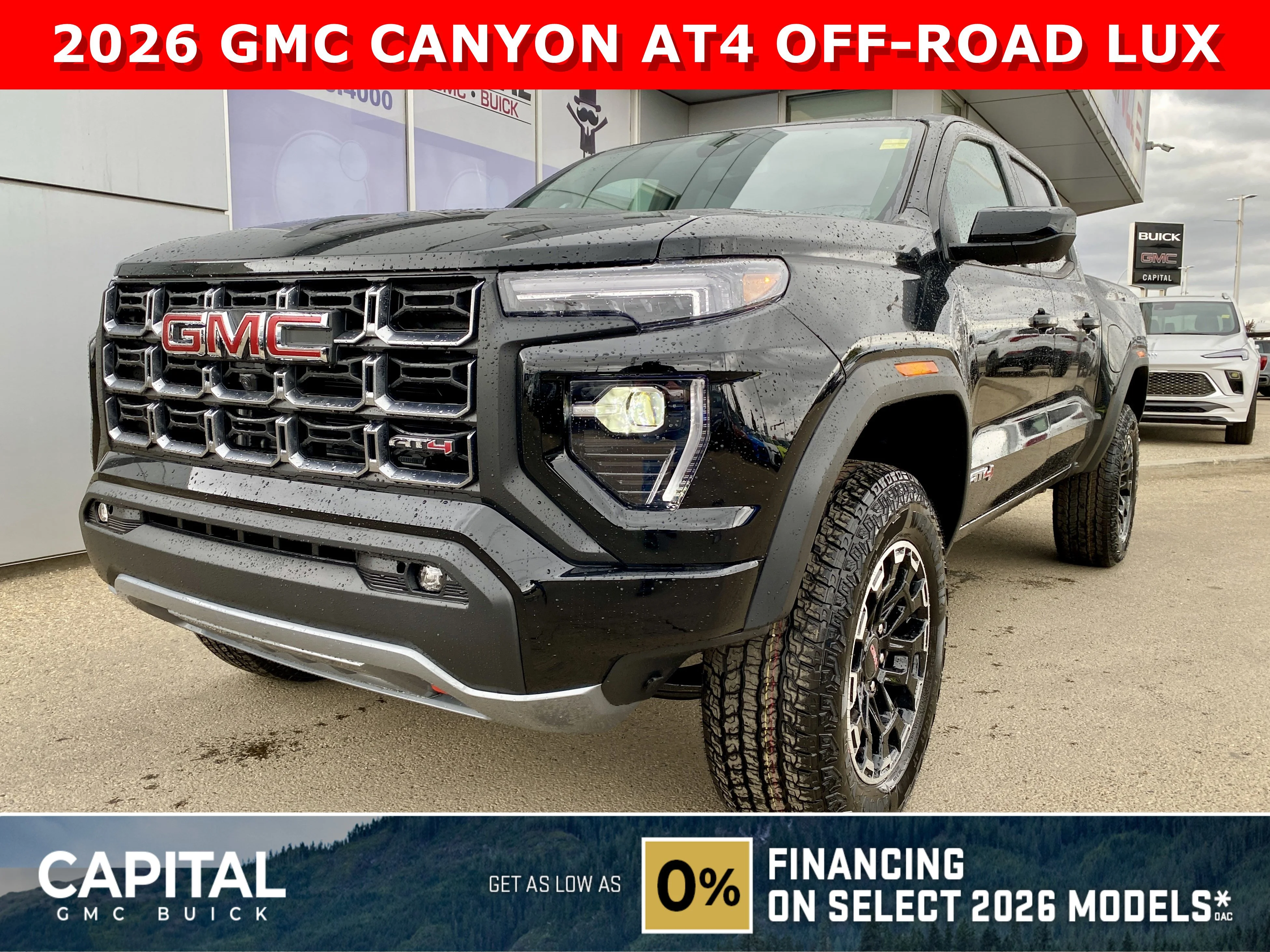 New 2026 ONYX BLACK GMC 4WD AT4 image 1