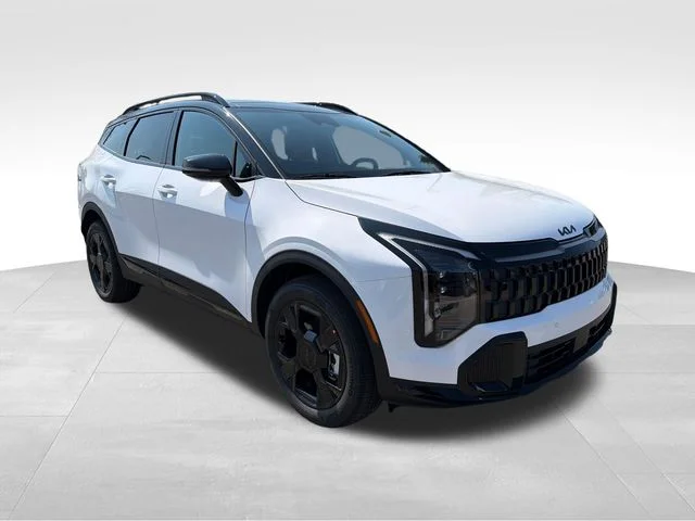 New 2027 Glacial White Pearl / Black Ro Kia X-Line image 1