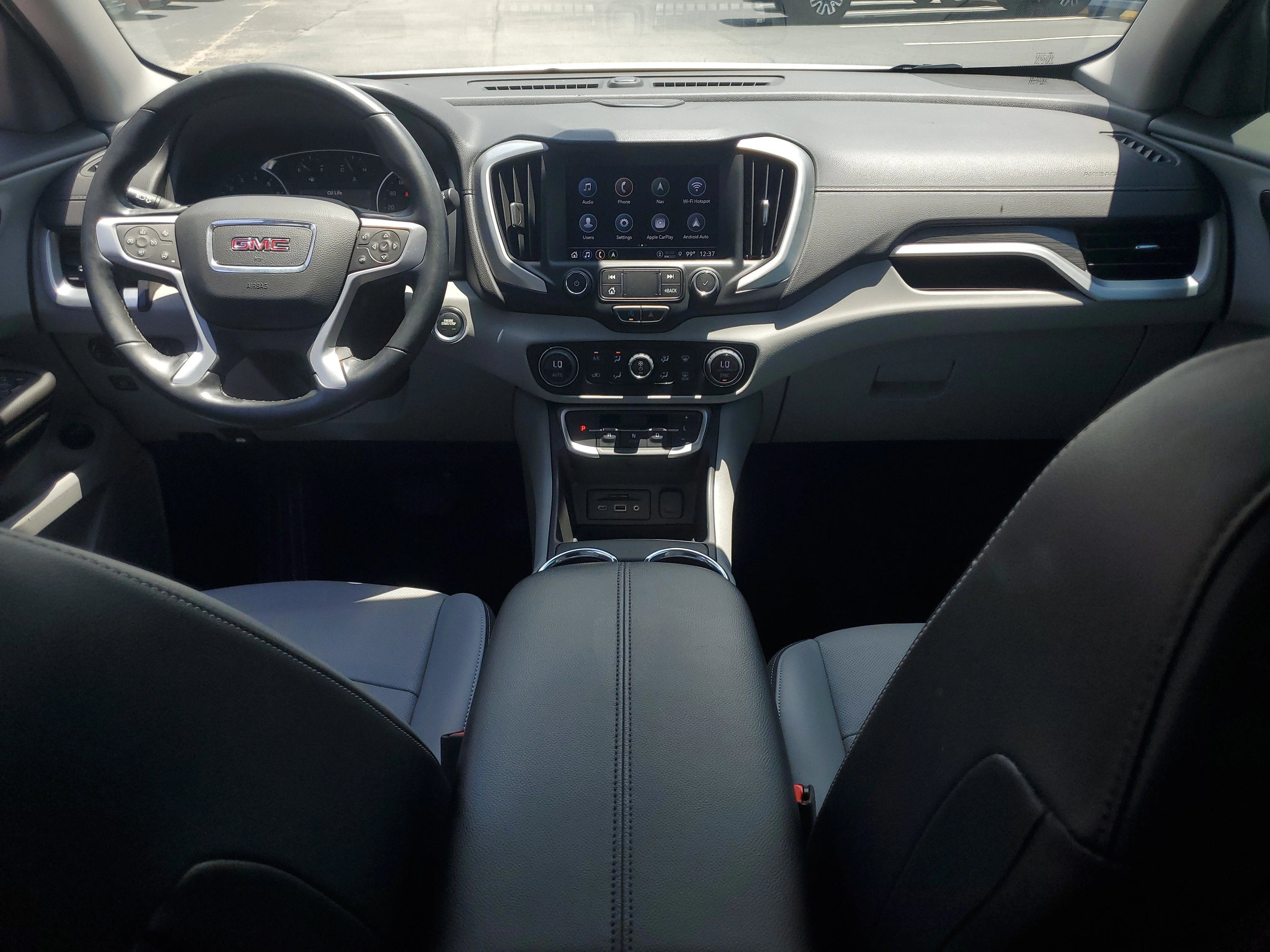 Used 2023 White Frost Tricoat GMC SLT image 17