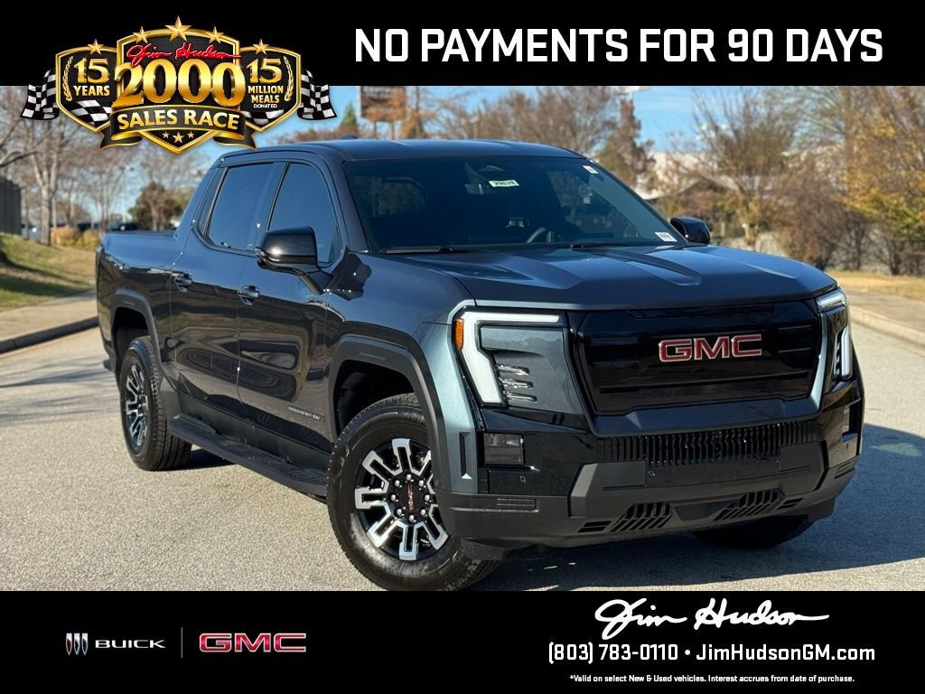 Deep Ocean Metallic 2026 GMC Sierra EV Elevation Crew Cab (Extended Range) e4WD Pickup Truck All-Wheel Drive