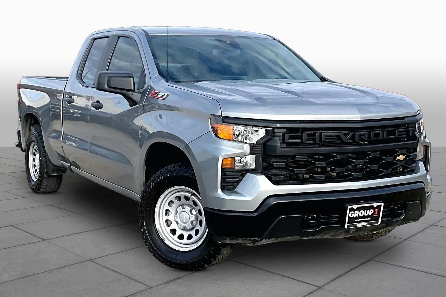 Used 2023 Sterling Gray Metallic Chevrolet Work Truck image 3