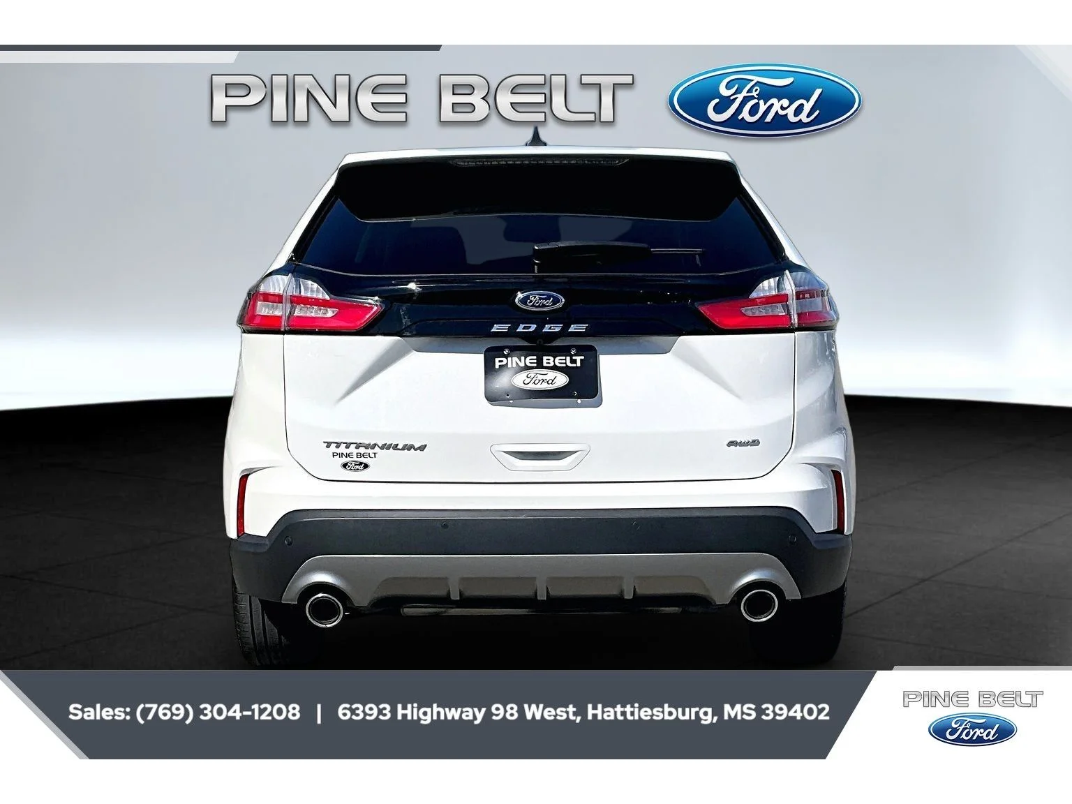 Used 2024 Star White Metallic Tri-Coat Ford Titanium image 4