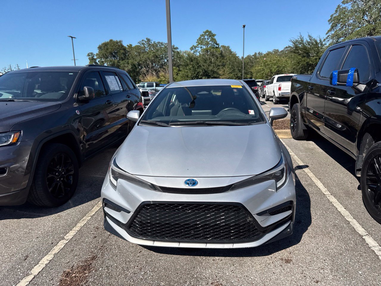 Used 2024 Silver Toyota SE image 2