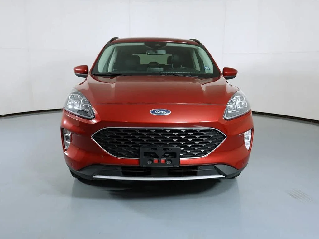 Certified Used 2021 Red Ford Titanium image 3