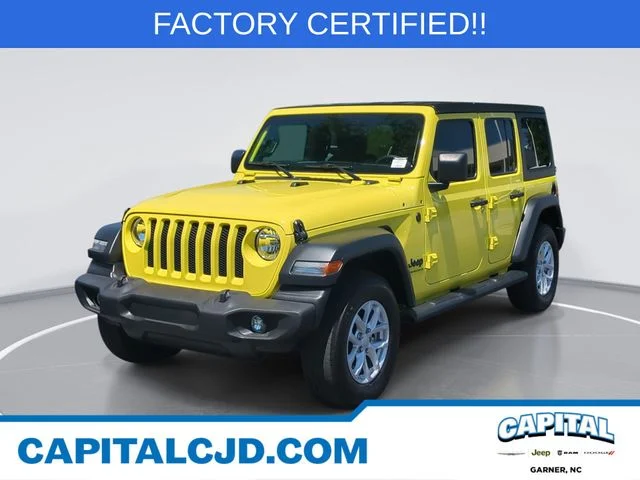 Used 2023 Yellow Jeep Sport S image 1