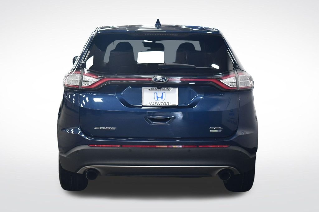 Used 2017 Blue Ford SEL image 4