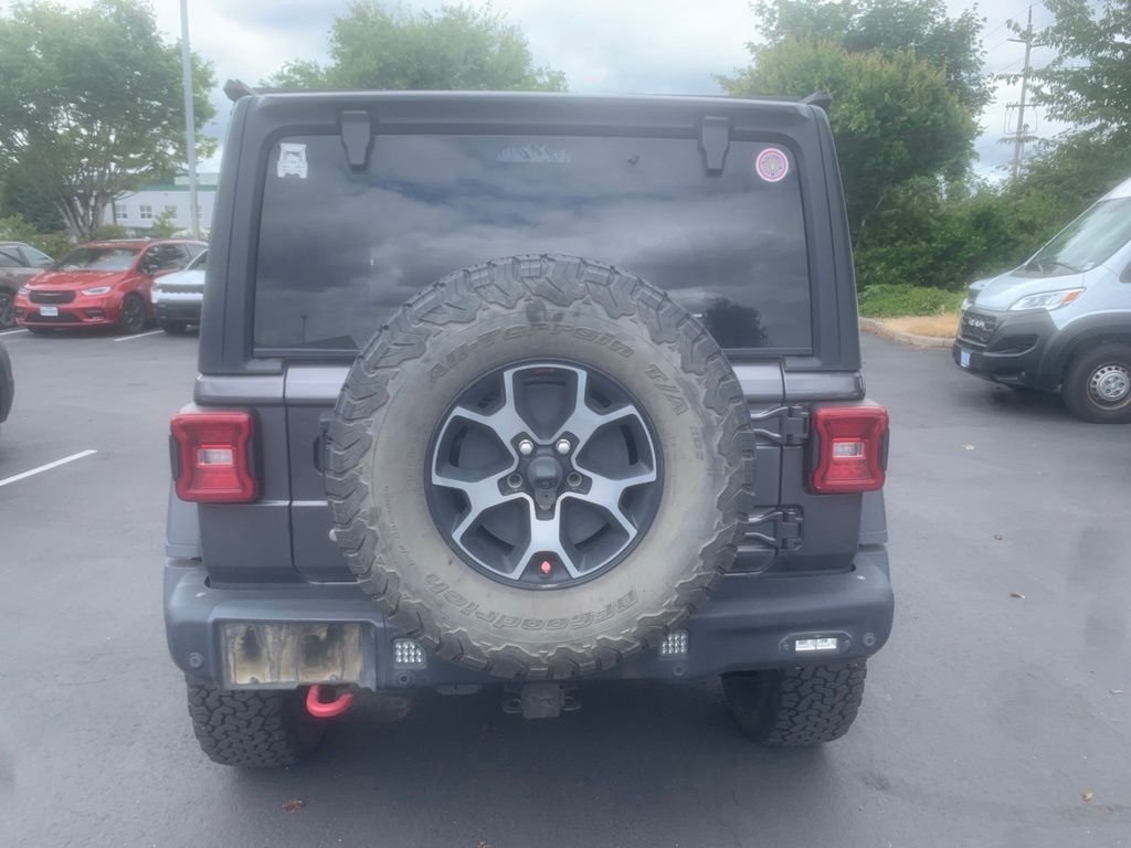 Used 2019 Granite Crystal Metallic Clearcoat Jeep Unlimited Rubicon image 3