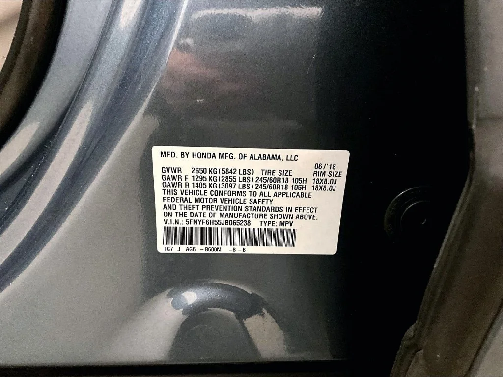 Used 2018 Blue Honda EX-L image 19