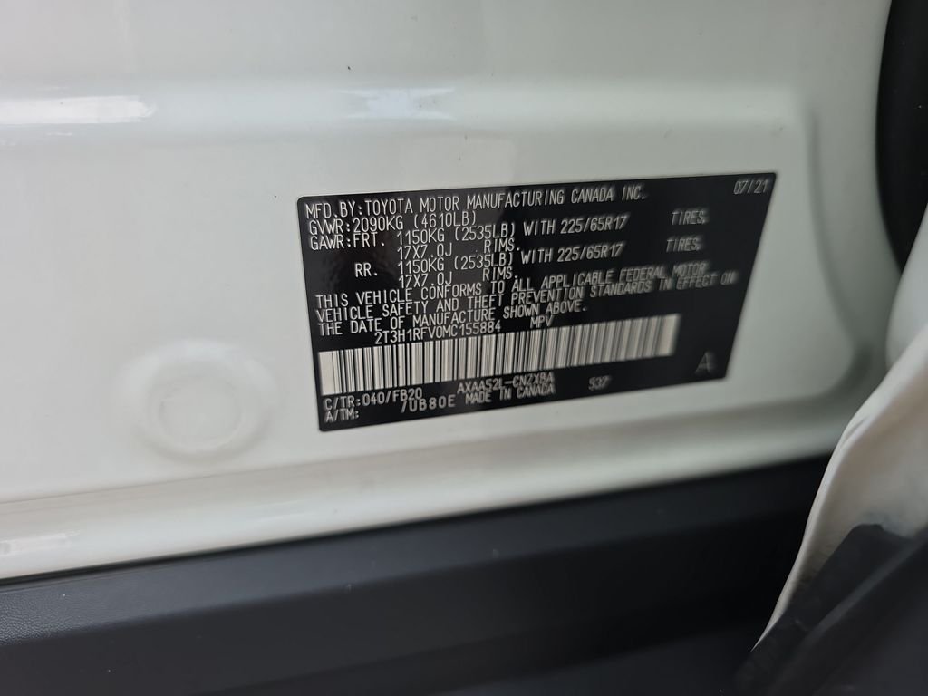 Used 2021 Super White Toyota LE image 35