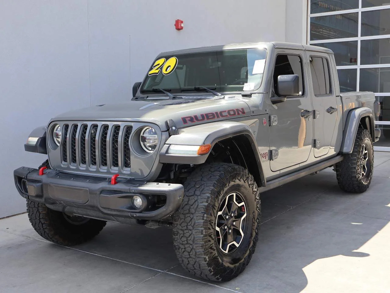 Used 2020 Sting-Gray Clear Coat Jeep Rubicon Crew Cab image 1
