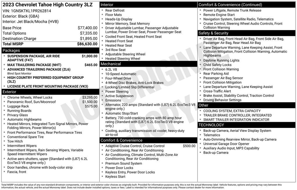 Used 2023 Black Chevrolet High Country image 11