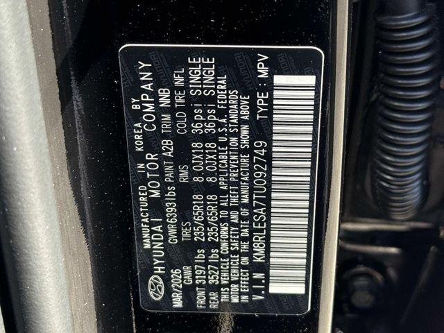 New 2026 Black Hyundai SEL 7P image 30
