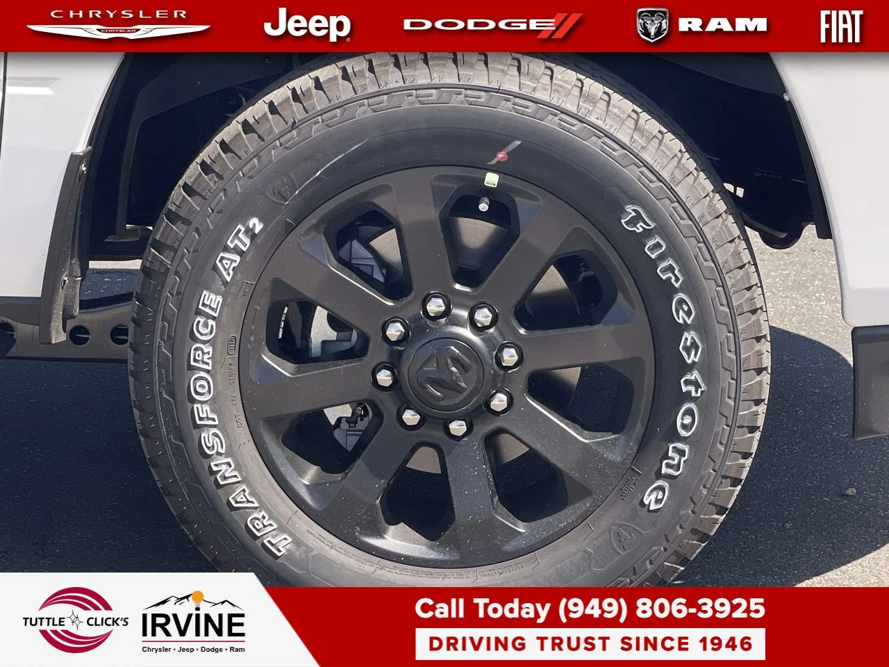 New 2026 Bright White Clear-Coat Exterior Paint RAM Laramie image 16